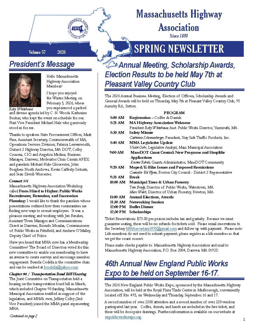 MHA Spring 2026 Newsletter